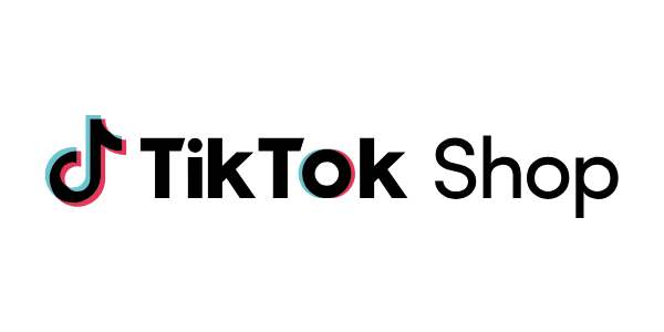 TikTok Shop logo featuring a stylized design that represents the popular social media platform's shopping feature.