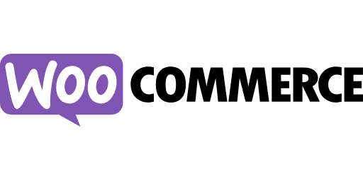Woocommerce logo displayed within a purple speech bubble, symbolizing communication and e-commerce interaction.